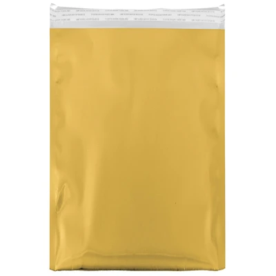 JAM Paper 12" x 18" Gold Foil Open End Envelopes with Self Adhesive Closure, 25ct.