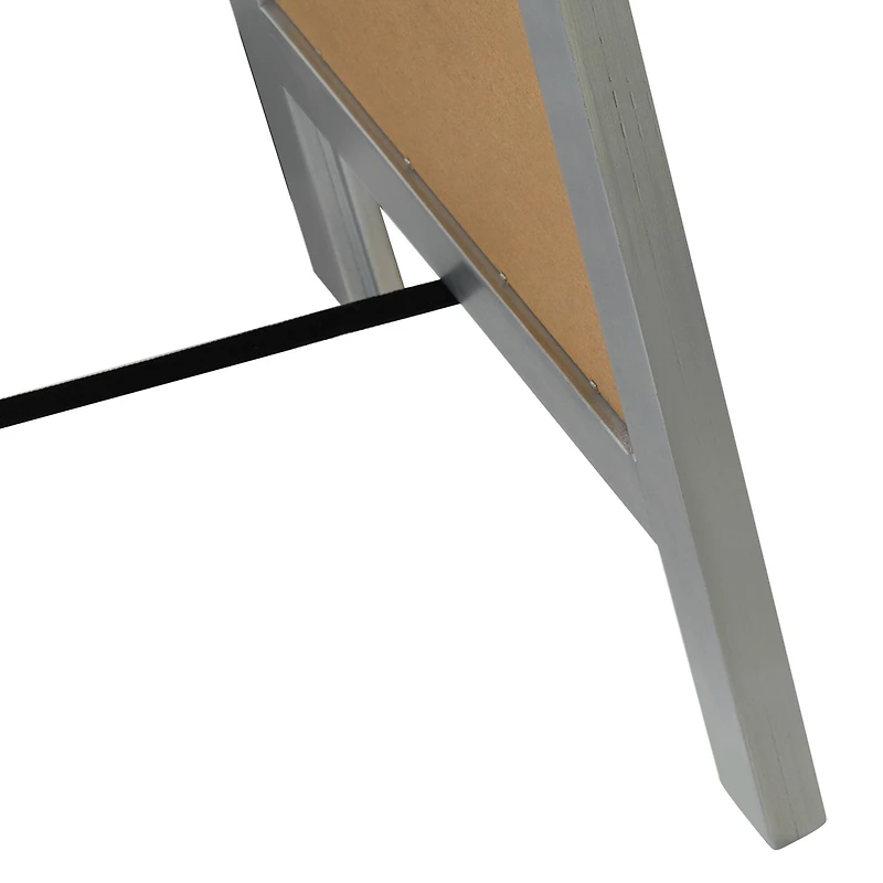 Head West Brushed Nickel Full Size Free Standing Easel Dressing Mirror - 18" x 64"