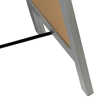 Head West Brushed Nickel Full Size Free Standing Easel Dressing Mirror - 18" x 64"