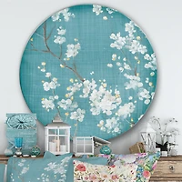 Designart - Blue Cherry Blossoms I