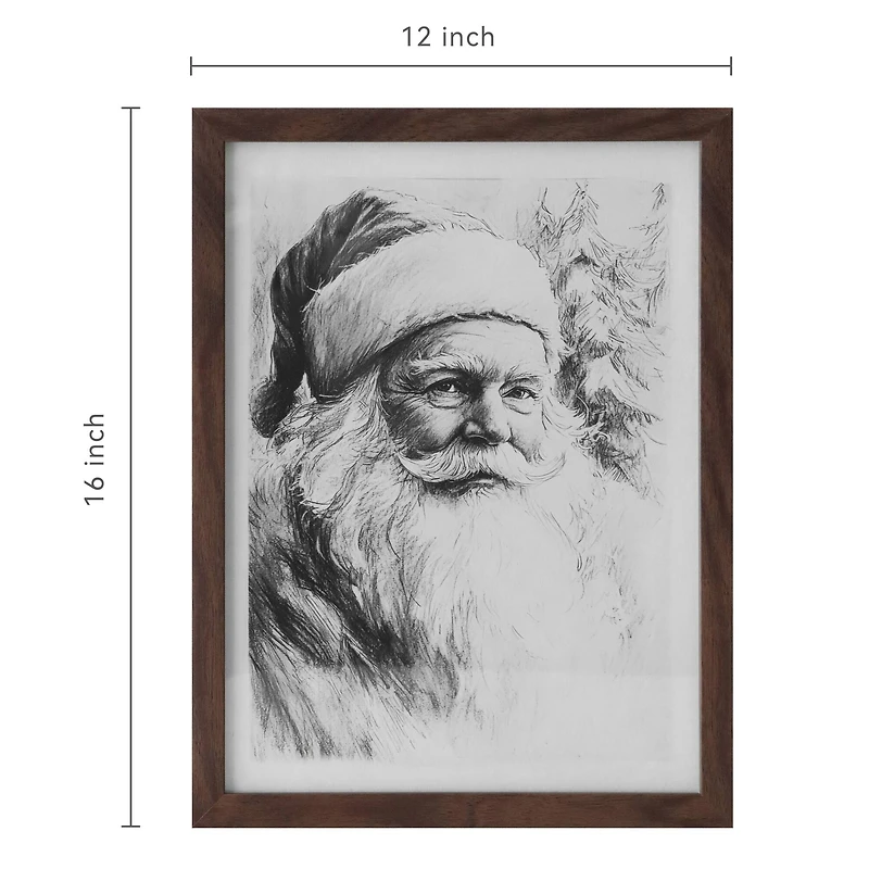 Black & White Santa Wall Art by Ashland®