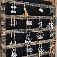 Classic Brown Rotatable 2-in-1 Lockable Jewelry Cabinet