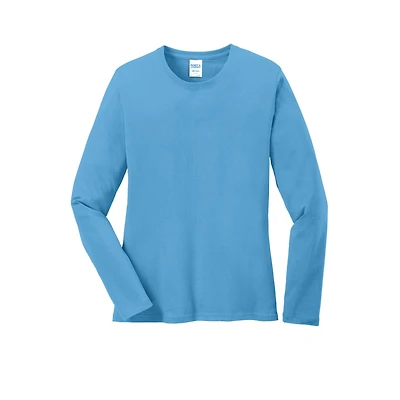 Port & Company® Core Cotton Colors Long Sleeve Ladies T-Shirt