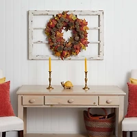 24" Maple & Pinecone Wreath