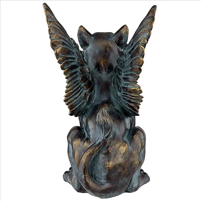 Design Toscano 18" Caesar's Griffin Winged Lion Statue