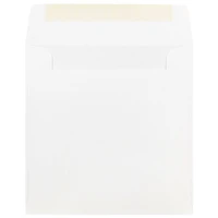JAM Paper 6" x 6" White Square Invitation Envelopes