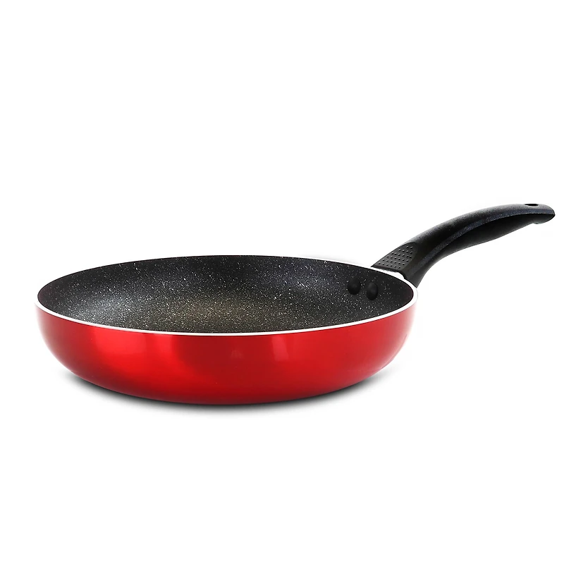 Oster Merrion 9.5" Red Aluminum Frying Pan With Bakelite Handle