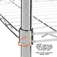 Honey Can Do Chrome 3-Tier Heavy-Duty Adjustable Shelf Storage Unit