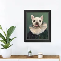 Victorian Chonk Painting 1 11" x 14" Black Framed Print Under Plexiglass