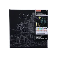 11" x 11" Haunted House Canvas Painting Kit by Craft Smart®