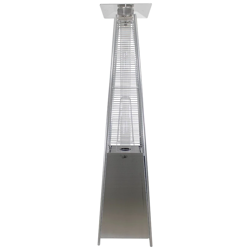 7ft. Stainless Steel Pyramid Glass Tube Outdoor Gas Heater