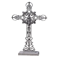 Design Toscano The Veneration: Our Lady of the Roses Iron Cross Statue