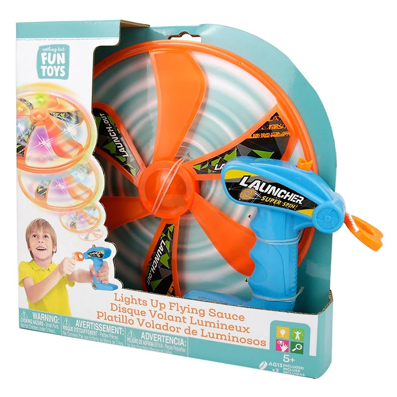 Nothing But Fun Toys Light Up LED Flying Saucer