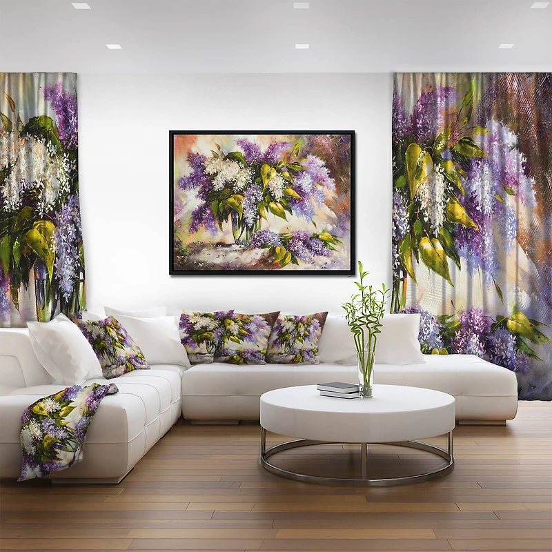 Designart - Lilac Bouquet in a Vase