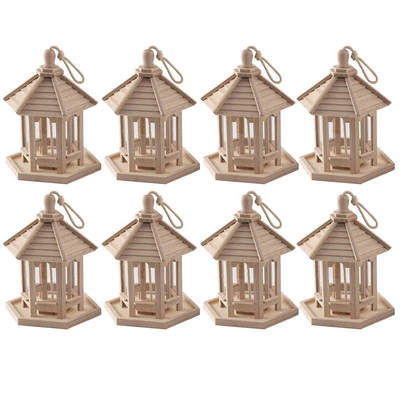 8 Pack: 9.5" Gazebo Bird Feeder by Make Market®