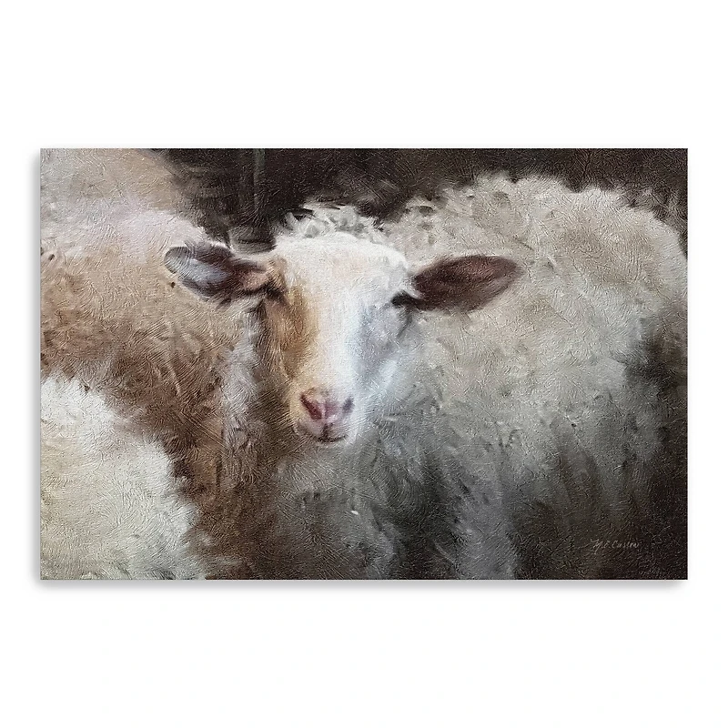 Sheeps Flock Canvas Giclee