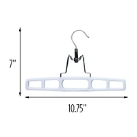 Honey Can Do White Rectangular Clamp Hangers, 12ct.