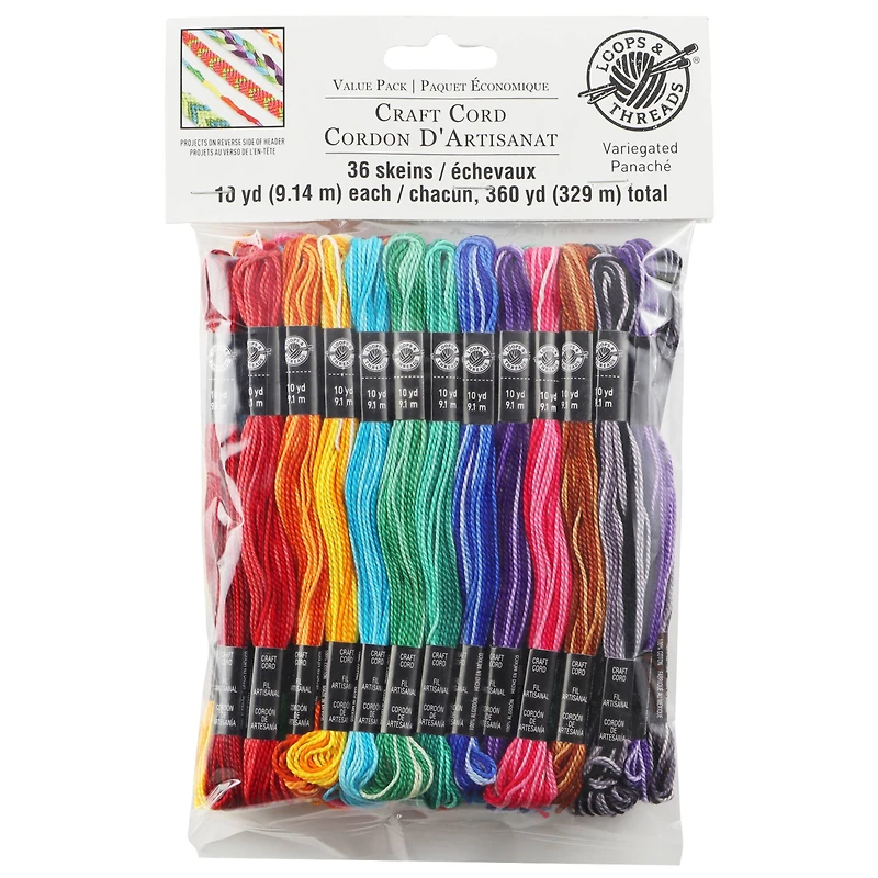 Variegated Craft Cord by Loops & Threads™, 36ct.