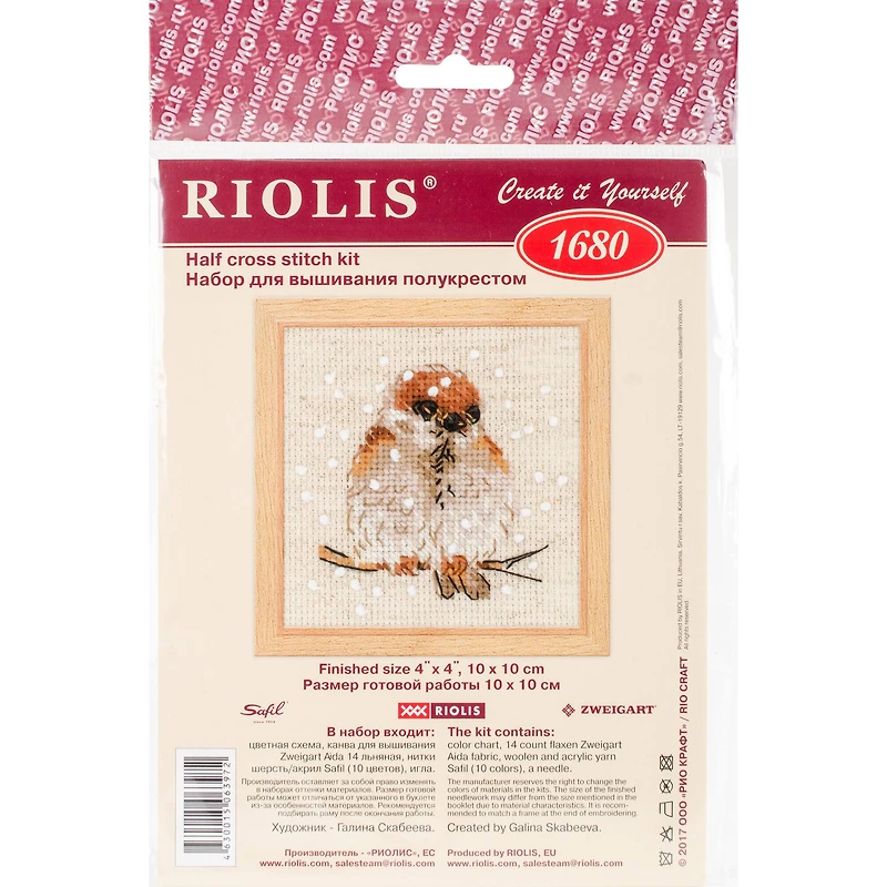 RIOLIS Sparrow Counted Cross Stitch Kit