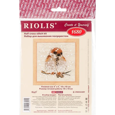 RIOLIS Sparrow Counted Cross Stitch Kit