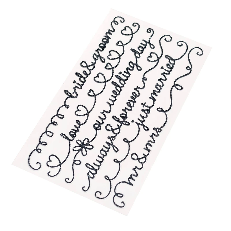 Script Wedding Border Stickers by Recollections™