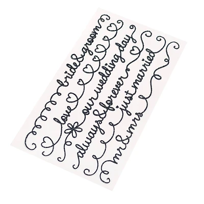 Script Wedding Border Stickers by Recollections™