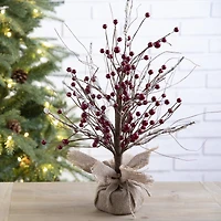 Glitzhome® Christmas Red Berry Table Tree