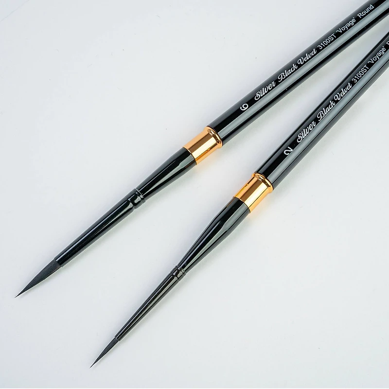 Silver Brush Limited Black Velvet® Small Travel Brushes Set