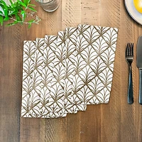Gold Art pattern 10" x 10" Cotton Twill Napkin