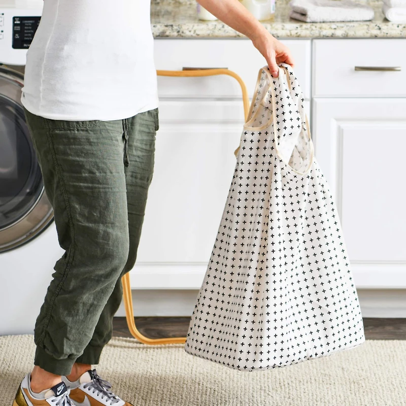 Household Essentials Krussh Bamboo X Frame Hamper (Cross)