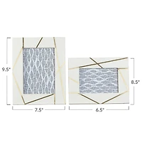 Hello Honey® 2 Pack White & Gold Photo Frame