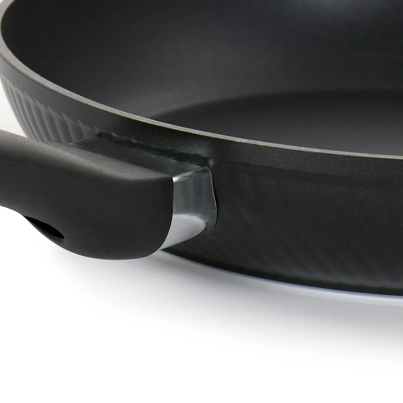 Oster Kono 11'' Black Aluminum Nonstick Frying Pan