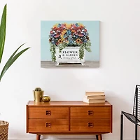Floral Bathtub Canvas Wall Art