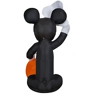 4ft. Airblown® Halloween Inflatable Mickey Mouse in Skeleton Costume with Pumpkin