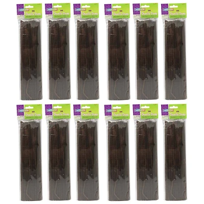 Creativity Street 12 Pack Brown Chenille Stems