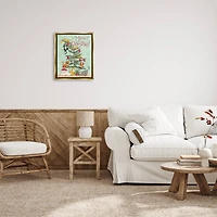 Stupell Industries Meowy Christmas Cats Framed Floater Canvas Wall Art