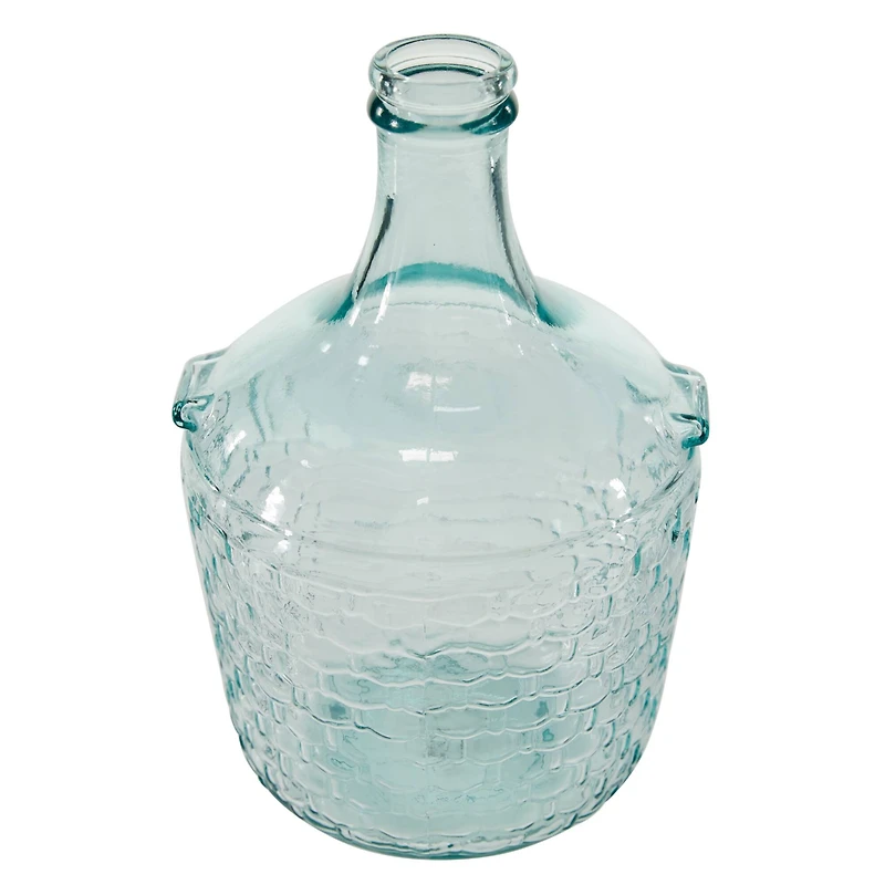 12" Clear Glass Farmhouse Vase