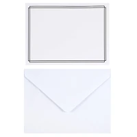 Black Border Flat Cards & Envelopes by Recollections™, 5" x 7"