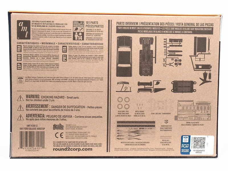 AMT® 1961 Ford Galaxie Hardtop 1:25 Scale Model Kit