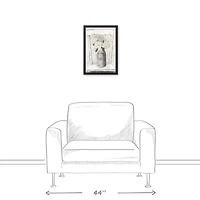 Farmhouse Hydrangeas Black Framed Canvas