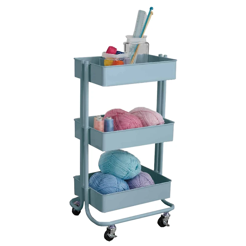 Lexington 3-Tier Rolling Cart by Simply Tidy