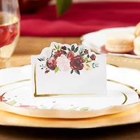 Kate Aspen® Burgundy Blush Tent Place Cards, 50ct.