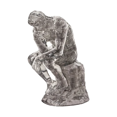 3D Crystal Puzzle - The Thinker (Clear): 43 Pcs