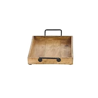 Rustic Brown Mango Wood Tray Set