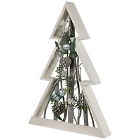 17.5" Stars & Pinecones Christmas Tree Tabletop Décor