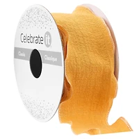 1.5" x 3yd. Ruffle Edge Ribbon by Celebrate It® Classic