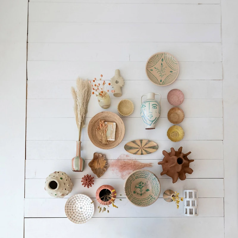 Hello Honey® 12" White Cut-Out Decorative Stoneware Lantern Candle Holder