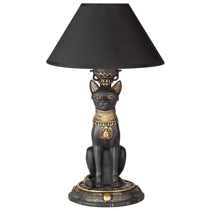 Design Toscano 16.5" Royal Cat Goddess Bastet Sculptural Table Lamp