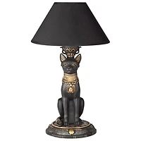 Design Toscano 16.5" Royal Cat Goddess Bastet Sculptural Table Lamp