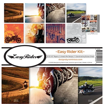 Reminisce Collection Kit 12"X12"-Easy Rider